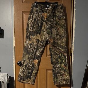 NWT Mossy Oak Men's Camouflage Cargo Pants - Woodland Green Brown